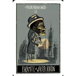 Tarot coleccion Major Arcana Blues -Tete Chumi (22 Cartas) (Numerado 1000) - Atasca Burras Ediciones